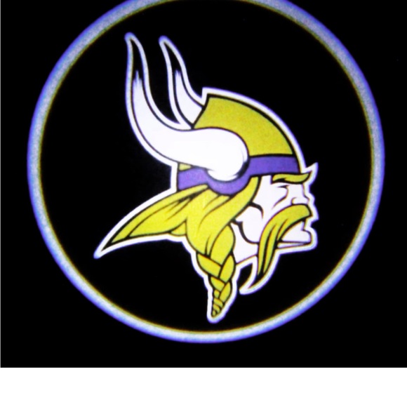 NFL Team Pride LED Car Door Light - Minnesota Vikings NEW - Picture 6 of 8